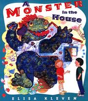 Front cover of A monster in the house by Elisa Kleven