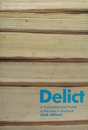 Cover of Delict by Francis McManus
