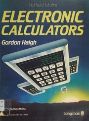 Cover of Electronic calculators by G Haigh