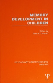 Cover of Memory Development in Children (PLE: Memory) by Peter A. Ornstein