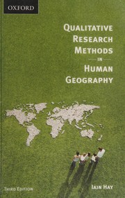 Cover of Qualitative research methods in human geography by Iain Hay