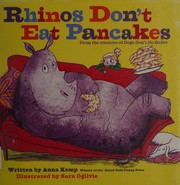 Front cover of Rhinos don't eat pancakes by Anna Kemp