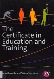Cover of Certificate in Education and Training by Ann Gravells