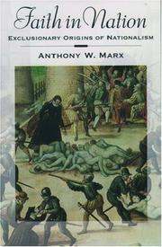 Front cover of Faith in Nation by Anthony W. Marx