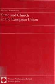 Cover of State and church in the European Union by Gerhard Robbers