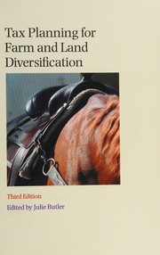 Front cover of Tax planning for farm and land diversification by Julie Butler