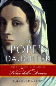 Front cover of The Pope's Daughter by Caroline P. Murphy