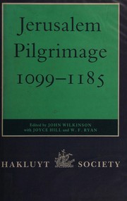 Cover of Jerusalem pilgrimage, 1099-1185 by Wilkinson, John