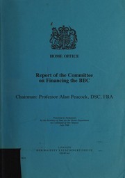 Front cover of Report of the Committee on Financing the BBC (Cmnd.) by Committee on Financing the BBC