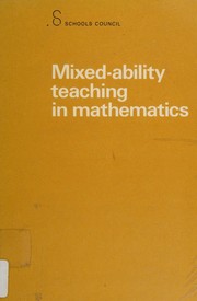 Front cover of Mixed-ability teaching in mathematics by Schools Council (Great Britain). Working Group on Mixed-Ability Teaching in Mathematics.