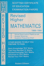 Front cover of Revised higher mathematics by Scottish Certification of Education Examination Board