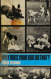 Cover of Why does your dog do that? by Göran Bergman
