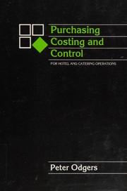 Front cover of Purchasing, Costing and Control for Hotel and Catering Operations (Hotel, Catering and Leisure Operations) by Peter Odgers