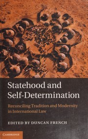 Front cover of Statehood and self-determination by Duncan French