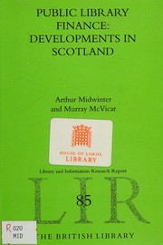 Front cover of Public library finance by Arthur F. Midwinter