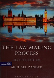 Cover of Law-Making Process by Michael Zander