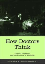 Front cover of How doctors think by Kathryn Montgomery