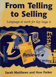 Front cover of From telling to selling by Sarah Matthews