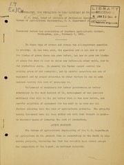 Front cover of Cooperative work pertaining to farm machinery in the South by Roy Burton Gray