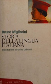 Cover of Storia della lingua italiana by Bruno Migliorini
