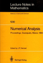 Cover of Numerical Analysis by J. Hennart