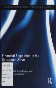 Front cover of Financial Regulation in the European Union by Rainer Kattel