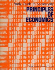 Front cover of Study guide to accompany Principles of economics by F. E. Close