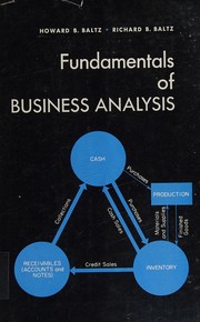 Front cover of Fundamentals of business analysis by Howard B. Baltz