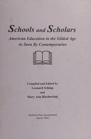 Cover of Schools and scholars by Leonard C. Schlup