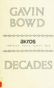 Cover of Decades by Gavin Bowd