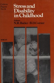 Front cover of Stress and disability in childhood by Colston Research Society. Symposium