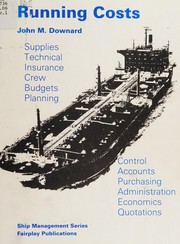 Cover of Running costs by John M. Downard