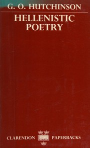 Front cover of Hellenistic poetry by G. O. Hutchinson