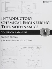 Front cover of Solutions manual for Introductory chemical engineering thermodynamics by J. Richard Elliott