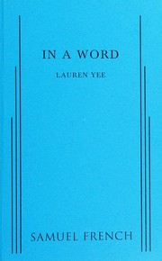 Cover of In a word by Lauren Yee
