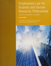 Front cover of Employment law for business and human resources professionals by Gail McKay