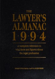 Cover of The Lawyer's almanac, 1994 by Unknown