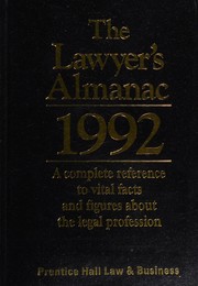 Cover of The Lawyer's almanac, 1992 by Unknown
