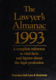 Cover of The Lawyer's almanac by Unknown