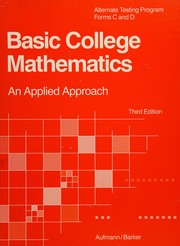 Cover of Basic College Mathematics by Richard N. Aufmann