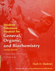 Cover of General, Organic, and Biochemistry Student's Solutions Manual by Mark D. Dadmun
