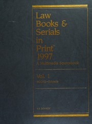 Cover of Law books & serials in print, 1997 by R.R. Bowker Company