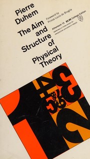 Cover of Aim and Structure of Physical Theory by Pierre Maurice Marie Duhem