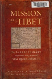 Front cover of Mission to Tibet by Ippolito Desideri