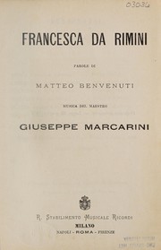 Front cover of Francesca da Rimini by Giuseppe Marcarini
