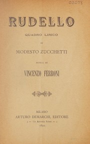 Cover of Rudello by Modesto Zucchetti