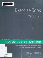 Front cover of Common Core Achieve, HiSET Exercise Book Social Studies by Contemporary