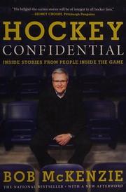 Front cover of Hockey Confidential by Bob McKenzie