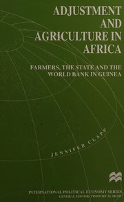 Front cover of Adjustment and Agriculture in Africa by Jennifer Clapp