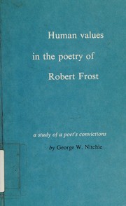 Front cover of Human Valves in the Poetry of Robert Frost by Gw. Nitchie